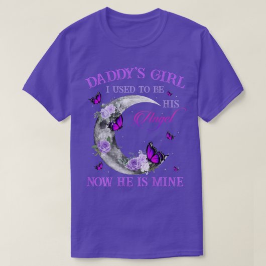 パパの女の子は今は私の天使だった Tシャツ (デザイン正面)
