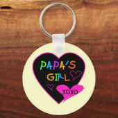 パパの女の子ティー、帽子、マグカップ、ボタン、衣類 キーホルダー (正面)