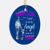 パパの女の子今は私の天使だった セラミックオーナメント (右)