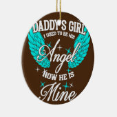 パパの女の子今は私の天使だった セラミックオーナメント (右)