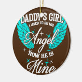 パパの女の子今は私の天使だった セラミックオーナメント (左)