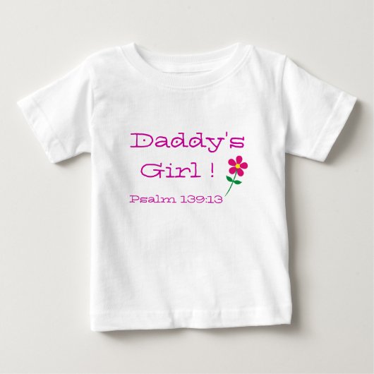 パパの女の子！ ベビーTシャツ (正面)