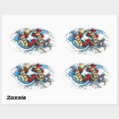 パパの女の子 楕円形シール (シート)