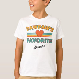 パパの好きな人シンプルスクリプトネーム Tシャツ