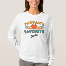 パパの好きな人 ヴィンテージシンプルスクリプトネーム Tシャツ