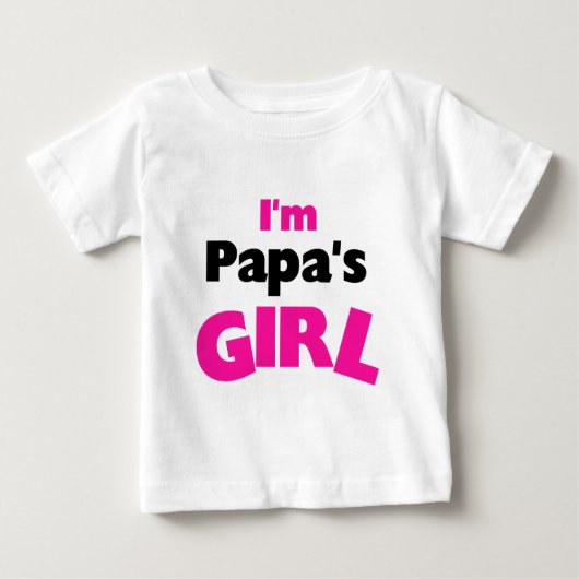 パパの娘です ベビーTシャツ (正面)