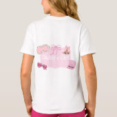 パパの娘のピンクコスメTシャツ Tシャツ (裏面)