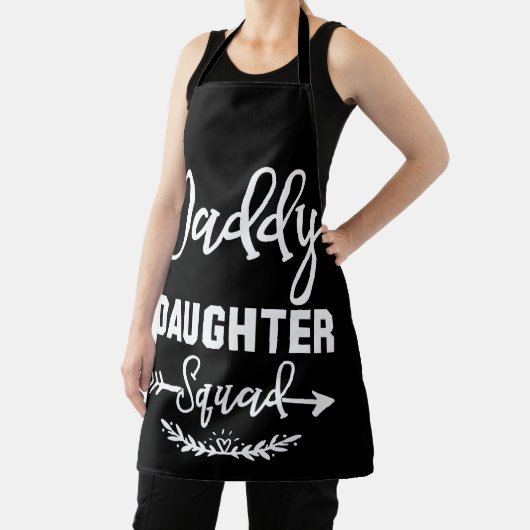 パパの娘の分隊の組合せのお父さん エプロン (インサイチュ)