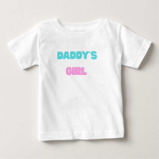 パパの娘のTシャツ ベビーTシャツ (正面)