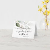 パパの娘結婚ファーストダンス·ブライ頼ド カード (黄色い花)