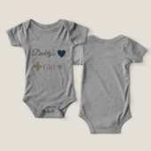 パパの娘 かわいいTシャツ - スイートファーザーダウター (デザイン正面&裏面)