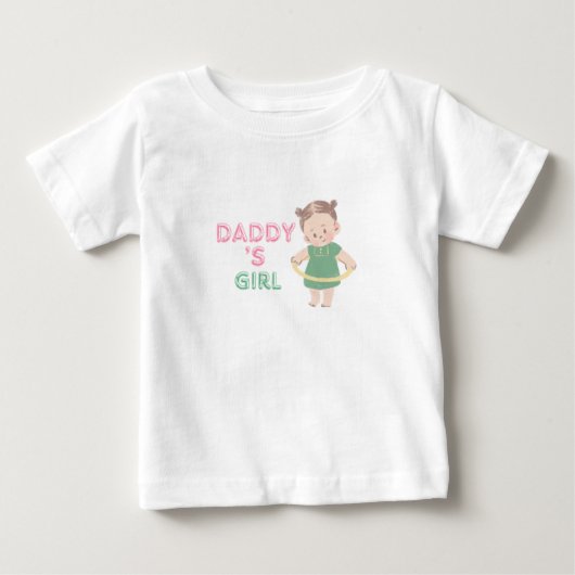 パパの娘Tシャツ ベビーTシャツ (正面)