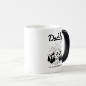 パパの子たちモダンが父の日の台本に名前を付ける モーフィングマグカップ (正面右)