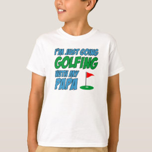 パパの孫とゴルフに行く Tシャツ