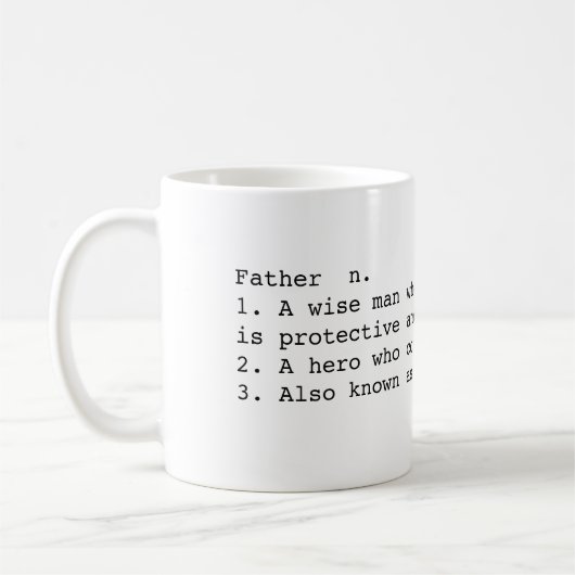 パパの定義 コーヒーマグカップ (左)