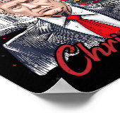 パパの家がクリスマストランプの家におもしろいなる ポスター (角)