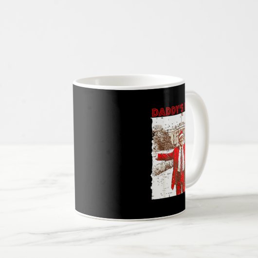 パパの家クリスマストランプの家に帰るおもしろい コーヒーマグカップ (正面右)