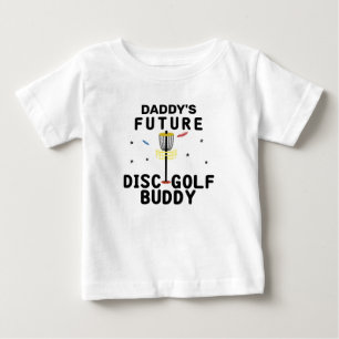 パパの将来のディスクゴルフのお友達   ディスクゴルファー ベビーTシャツ