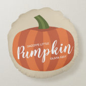 パパの小さなかぼちゃ オータム ナーセリー ラウンドクッション (裏面)