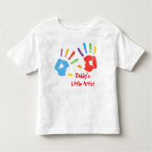 パパの小さなアーティスト - 子供用Tシャツ トドラーTシャツ (正面)