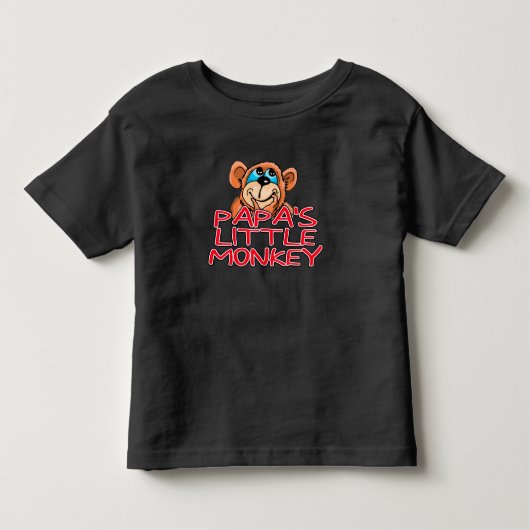 パパの小さなサル トドラーTシャツ (正面)