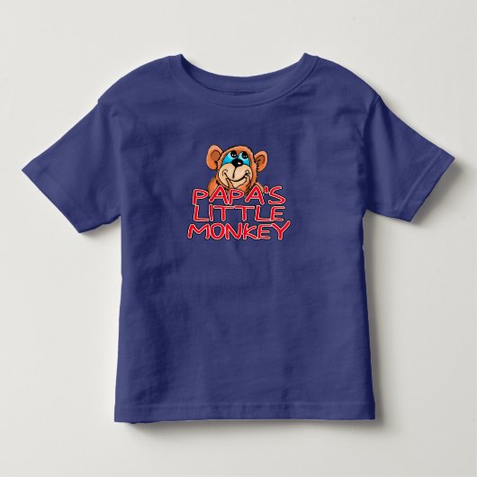 パパの小さなサル トドラーTシャツ (正面)