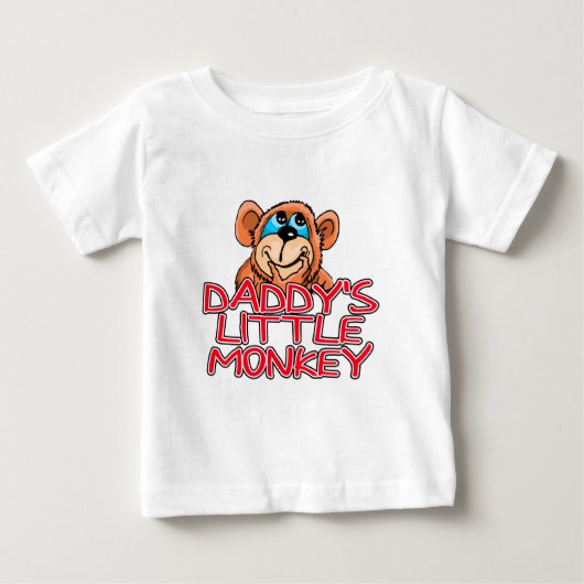 パパの小さなサル ベビーTシャツ (正面)