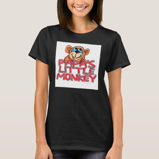 パパの小さなサル Tシャツ (正面)