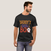 パパの小さなブー ハロウィンの幽霊デザイン Tシャツ (正面フル)
