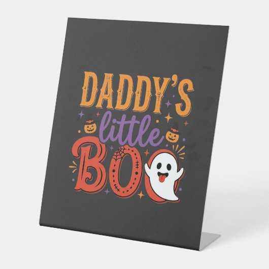 パパの小さなブー ハロウィンガストデザイン 台座サイン (正面)