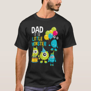 パパの小さなモンスター誕生日トドラーボーイギル Tシャツ