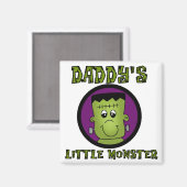 パパの小さなモンスターTシャツとギフト マグネット (正面/裏面)