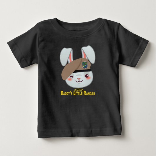 「パパの小さなレンジャー」 ベビーTシャツ (正面)