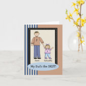 パパの小さな女の子のお父さんのデイカード カード (黄色い花)