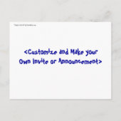 パパの小さな女の子はがき（ブルネット） インビテーションポストカード (裏面)