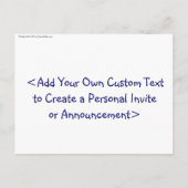 パパの小さな女の子はがき（ブロンド） インビテーションポストカード (裏面)