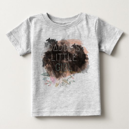 パパの小さな女の子シャツ ベビーTシャツ (正面)