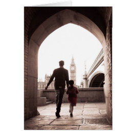 パパの小さな女の子 – ロンドン – ビッグベンカード