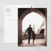 パパの小さな女の子 – ロンドン – ビッグベン葉書 ポストカード (正面/裏面)