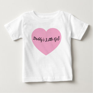 パパの小さな娘 ピンクハート ベビー・キッズTシャツ ベビーTシャツ