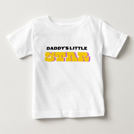 パパの小さな星 ベビーTシャツ (正面)