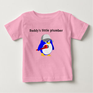 パパの小さな配管工 ベビーTシャツ