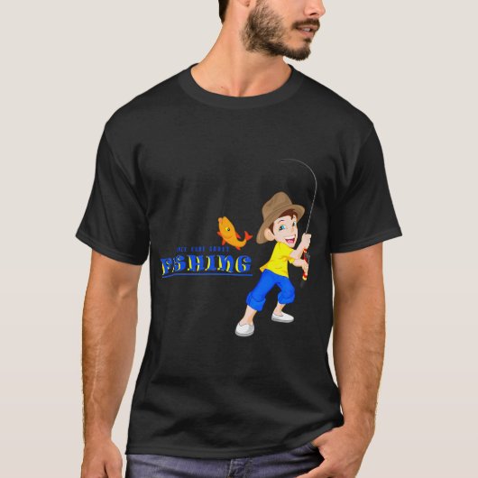 パパの小さな釣り仲間(男の子ver) tシャツ (正面)