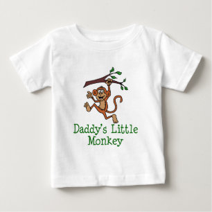 パパの小猿 ベビーTシャツ