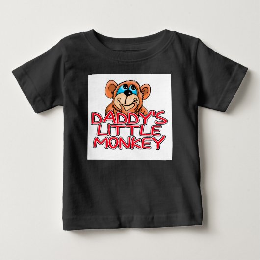 パパの小猿 ベビーTシャツ (正面)