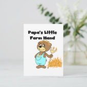 パパの少し農場労働者のTシャツおよびギフト ポストカード (スタンド正面)