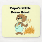 パパの少し農場労働者のTシャツおよびギフト マウスパッド (正面)