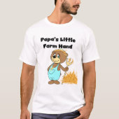 パパの少し農場労働者のTシャツおよびギフト Tシャツ (正面)