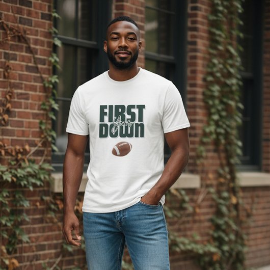 パパの就任1年記念 フットボール グラフィックTシャツ Tシャツ
