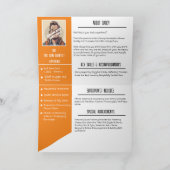 パパの履歴書おもしろい:心温まる父の日 サンキューカード (内部)